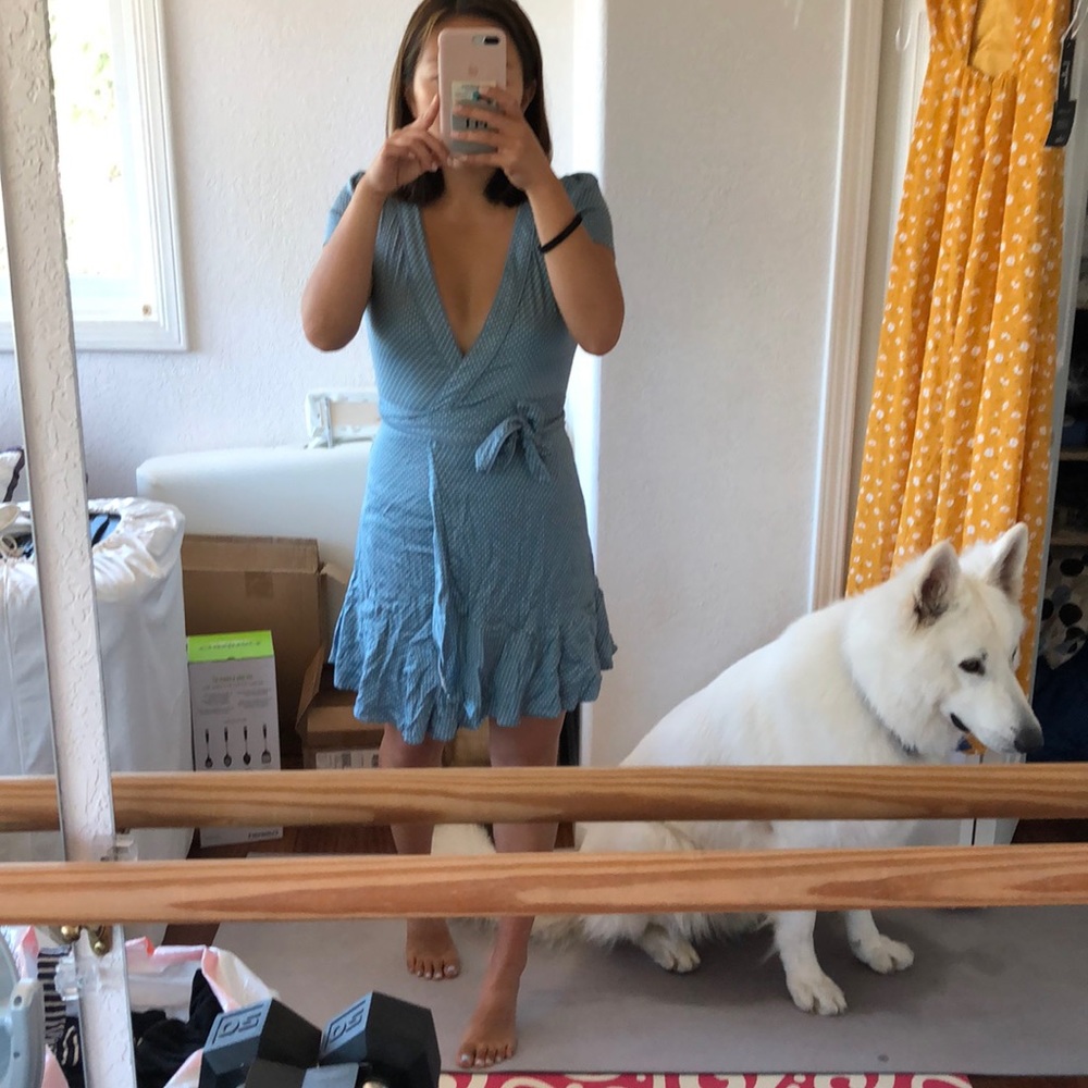 Urban outfitters blue wrap dress!